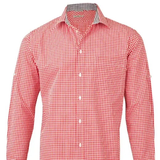 Picture of Winning Spirit, Mens Gingham Check L/S Shirt